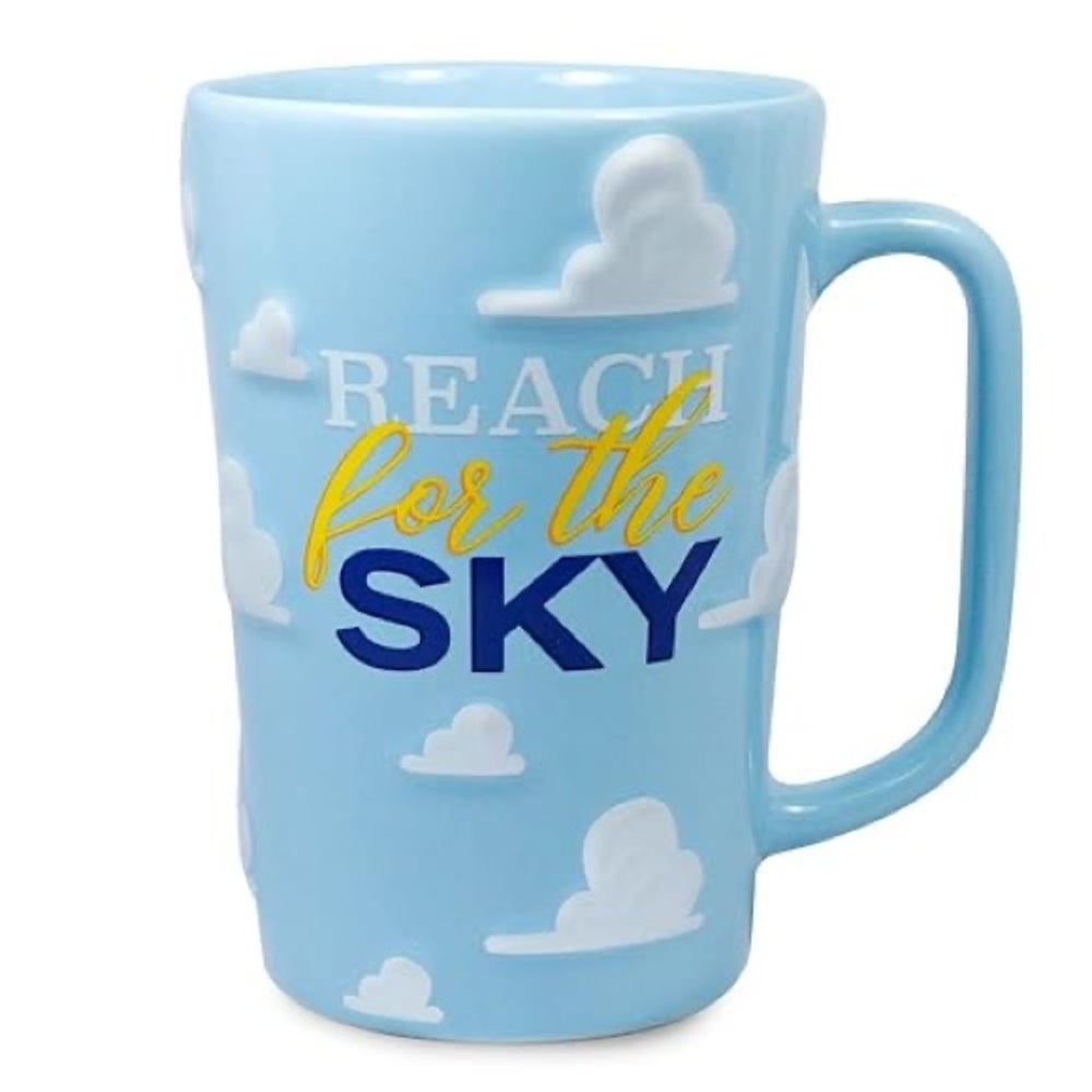 Disney Pixar Toy Story Reach For the Sky Blue Clouds Mug